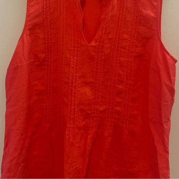 Linen Bright Sleeveless Top Size L Jones New York Vintage - Picture 7 of 7